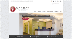 Desktop Screenshot of oakbaydentalclinic.ca